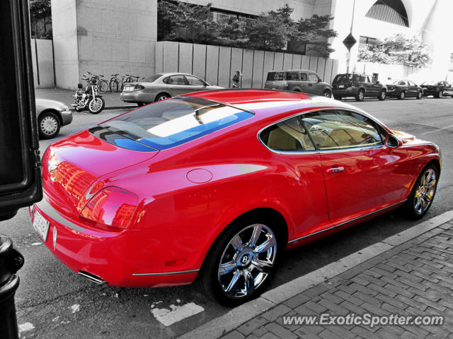 Bentley Continental spotted in Boston, Massachusetts