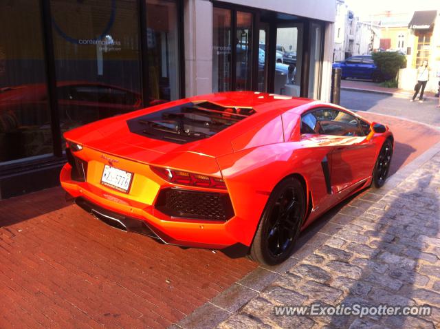 Lamborghini Aventador spotted in Georgetown, United States