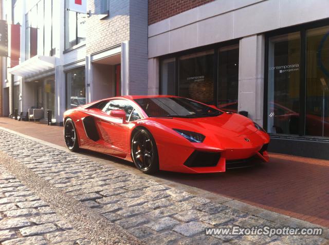Lamborghini Aventador spotted in Georgetown, United States