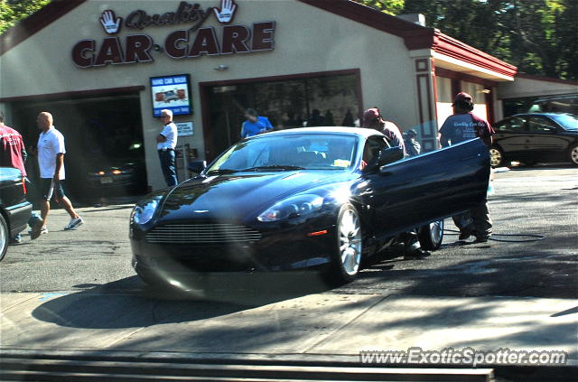 Aston Martin DB9 spotted in Verona, New Jersey