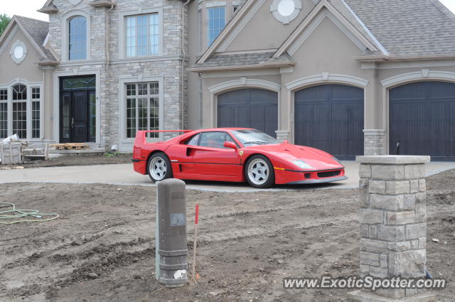 Ferrari F40 spotted in London, Ontario, Canada