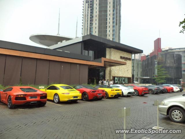 Lamborghini Aventador spotted in Jakarta, Indonesia