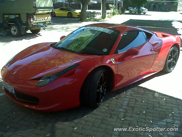 Ferrari 458 Italia spotted in Pretoria, South Africa