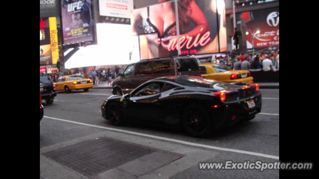 Ferrari 458 Italia spotted in New York City, New York