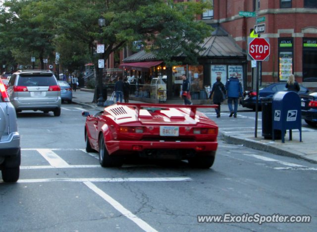 Lamborghini Countach spotted in Boston, Massachusetts