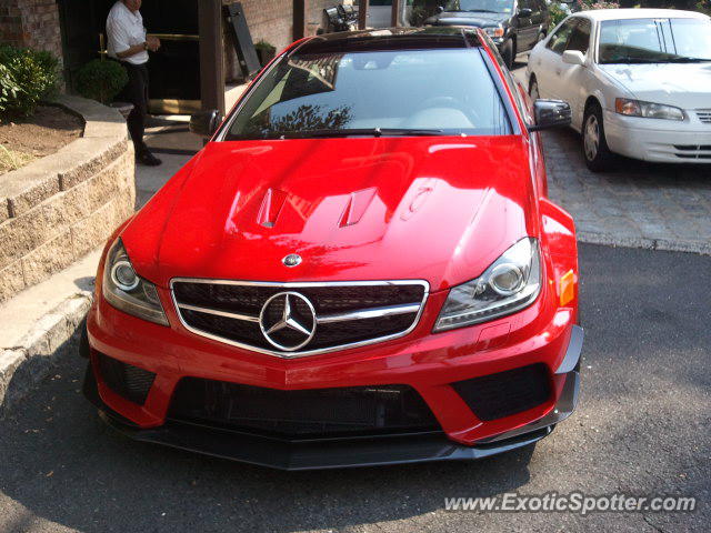 Mercedes C63 AMG Black Series spotted in Edgewater, New Jersey