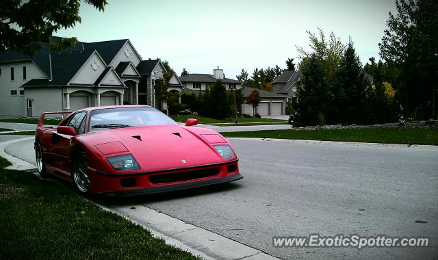 Ferrari F40 spotted in London, Ontario, Canada