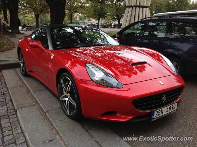 Ferrari California spotted in Prague, Czech Republic