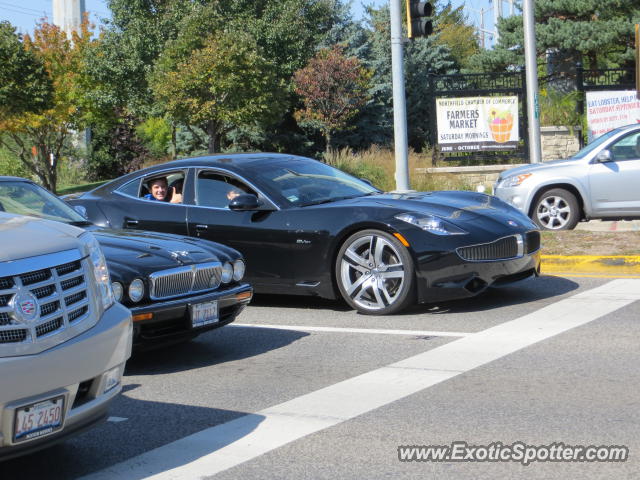 Fisker Karma spotted in Northfield, Illinois