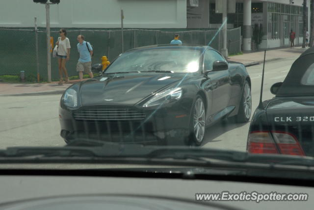 Aston Martin Virage spotted in South Beach, Florida