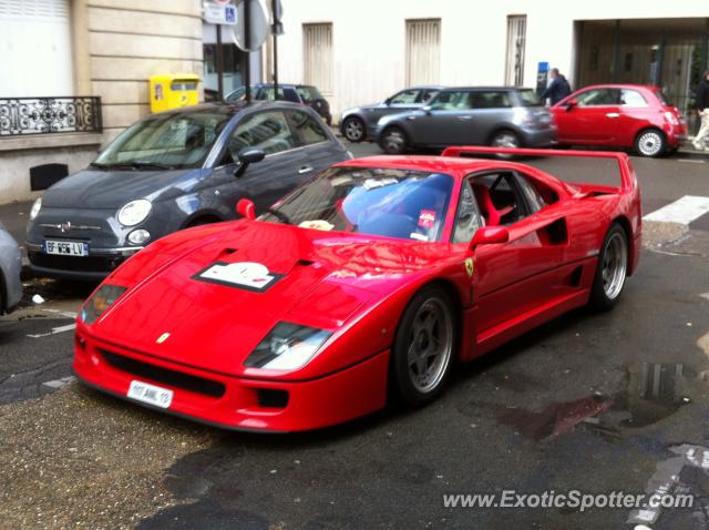 Ferrari F40 spotted in Paris, France
