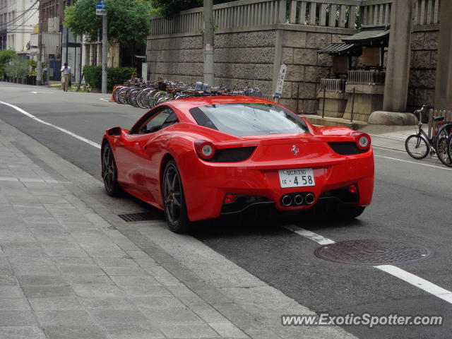 Ferrari 458 Italia spotted in Osaka, Japan