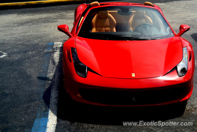 Ferrari 458 Italia spotted in Miami, Florida