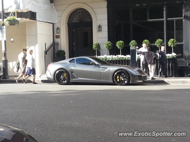 Ferrari 599GTO spotted in LONDON, United Kingdom