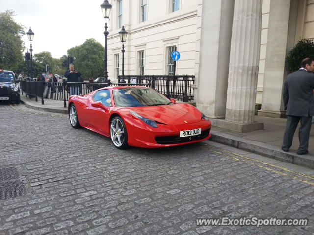 Ferrari 458 Italia spotted in LONDON, United Kingdom