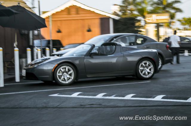 Tesla Roadster spotted in Newport Beach, California