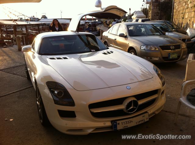 Mercedes SLS AMG spotted in Beirut, Lebanon