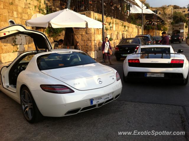 Mercedes SLS AMG spotted in Beirut, Lebanon