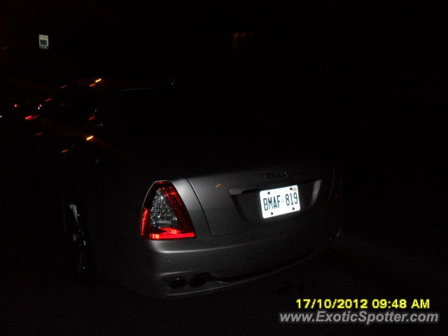 Maserati Quattroporte spotted in Toronto, Canada