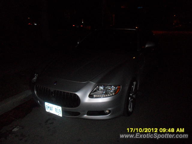 Maserati Quattroporte spotted in Toronto, Canada