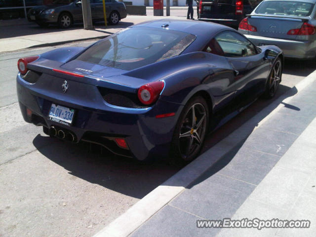 Ferrari 458 Italia spotted in Toronto, Canada