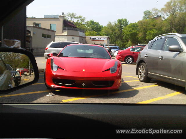 Ferrari 458 Italia spotted in Toronto, Canada