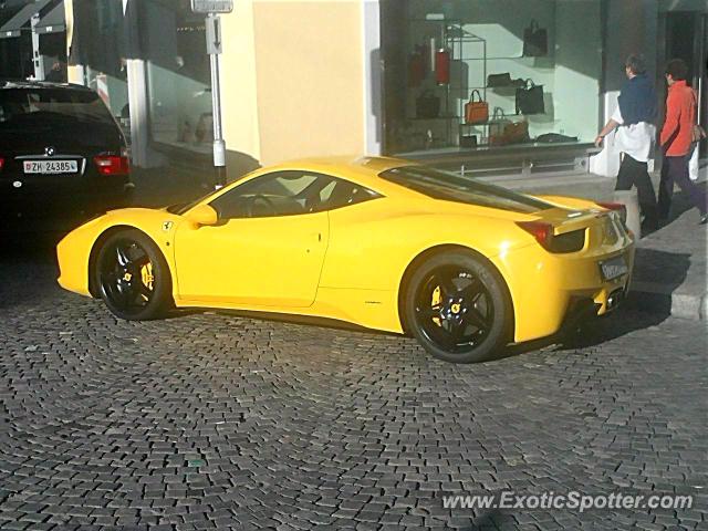 Ferrari 458 Italia spotted in Zurich, Switzerland