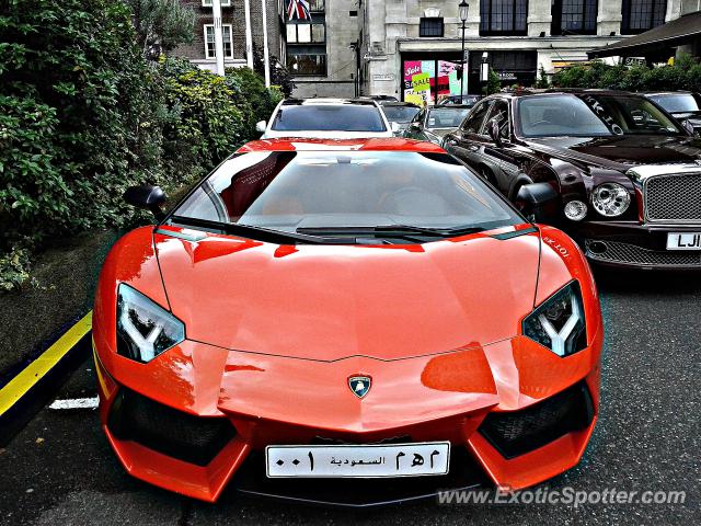Lamborghini Aventador spotted in London, United Kingdom