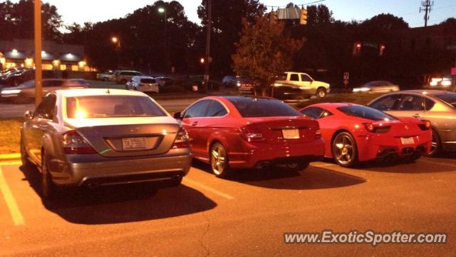 Ferrari 458 Italia spotted in Raleigh, North Carolina