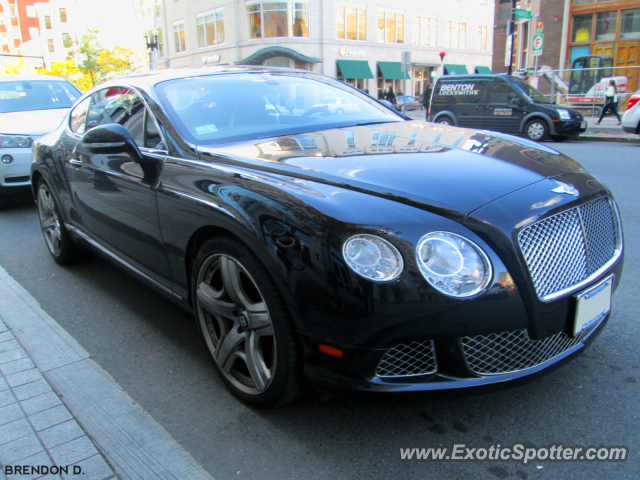 Bentley Continental spotted in Boston, Massachusetts