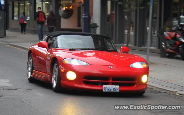 Dodge Viper spotted in Toronto, Canada