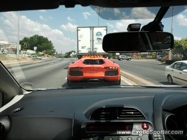Lamborghini Aventador spotted in Randburg, South Africa
