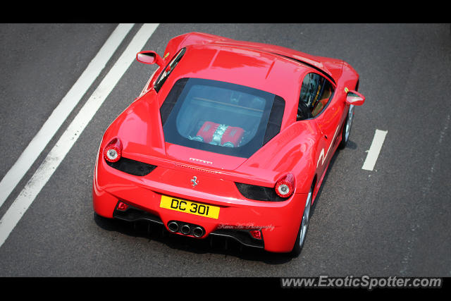 Ferrari 458 Italia spotted in Hong Kong, China