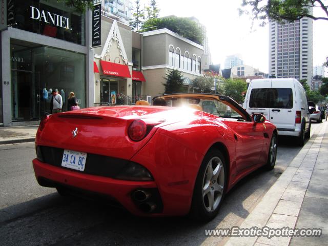 Ferrari California spotted in Toronto, Canada