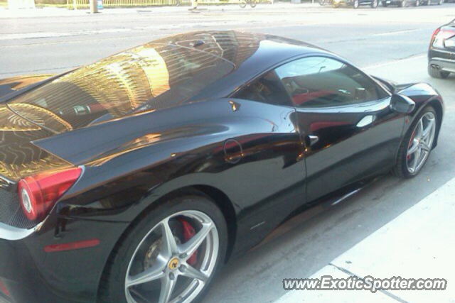 Ferrari 458 Italia spotted in Toronto, Ontario, Canada