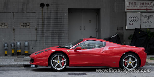 Ferrari 458 Italia spotted in Hong Kong, China