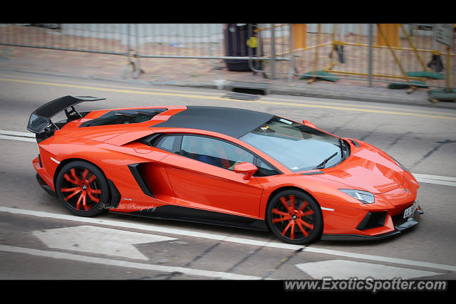 Lamborghini Aventador spotted in Hong Kong, China