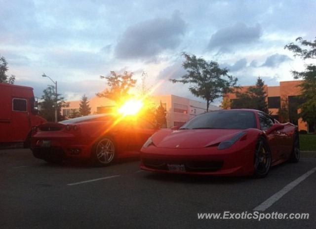 Ferrari 458 Italia spotted in Toronto, Ontario, Canada