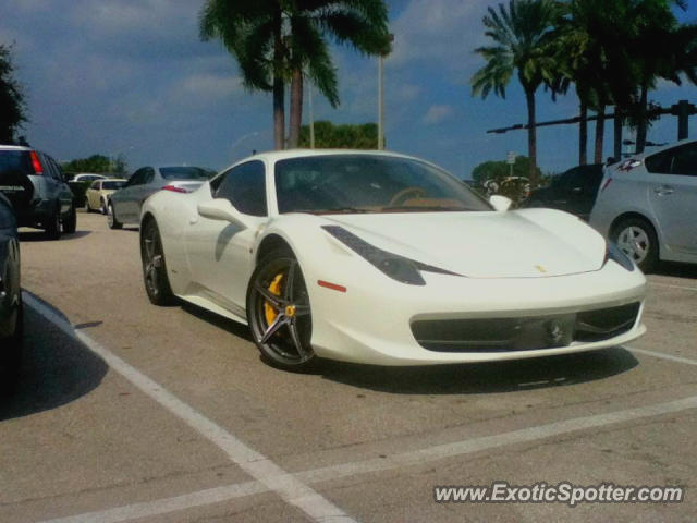 Ferrari 458 Italia spotted in Boca Raton, Florida