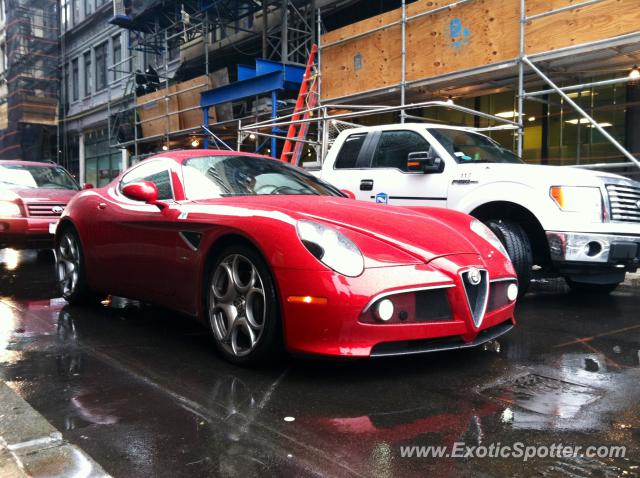 Alfa Romeo 8C spotted in Boston, Massachusetts
