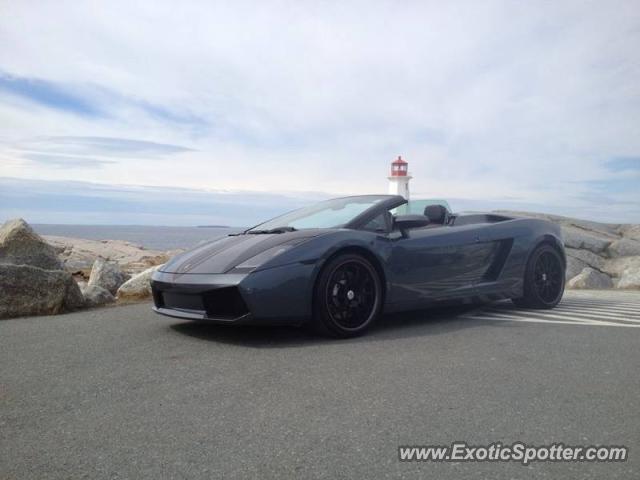 Lamborghini Gallardo spotted in Peggy's Cove, NS, Canada