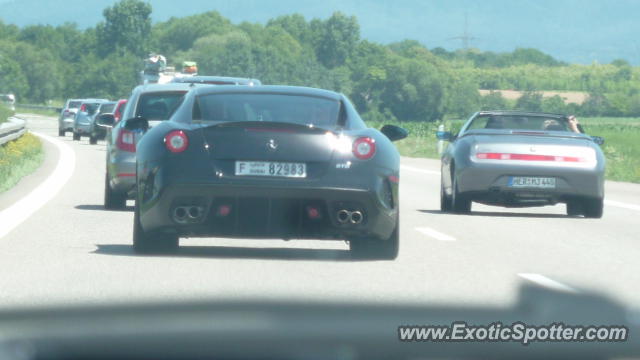 Ferrari 599GTO spotted in Highway, Switzerland