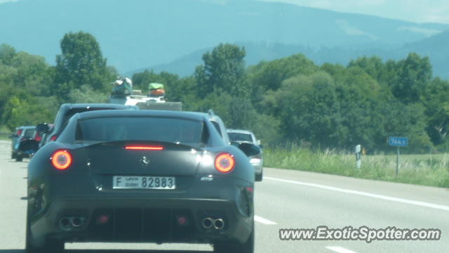 Ferrari 599GTO spotted in Higway, Switzerland