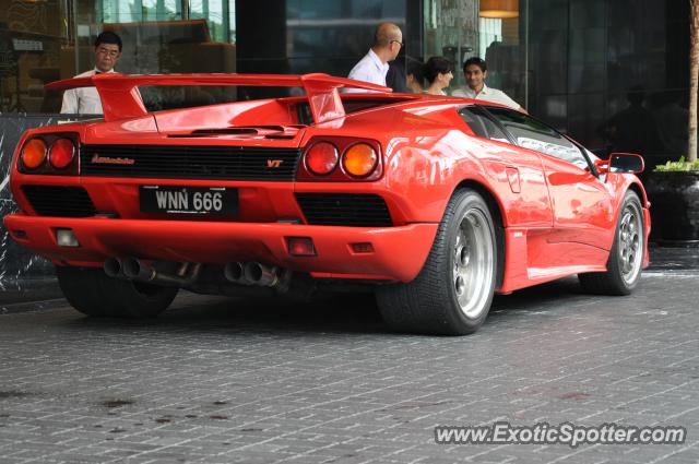 Lamborghini Diablo spotted in Bukit Bintang KL, Malaysia