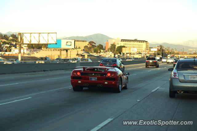 Lamborghini Diablo spotted in I-10 Freeway, California
