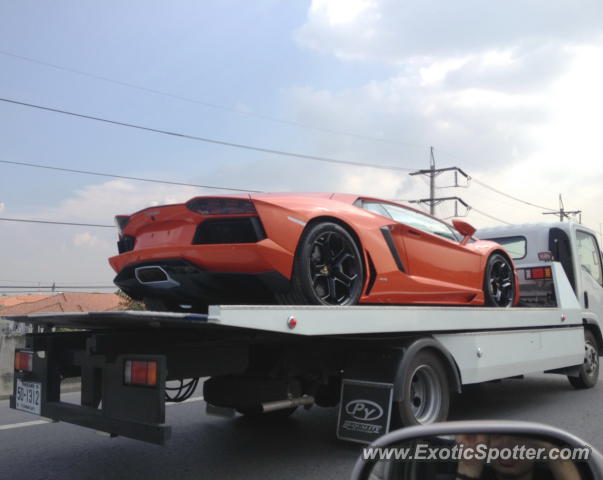 Lamborghini Aventador spotted in Bangkok, Thailand