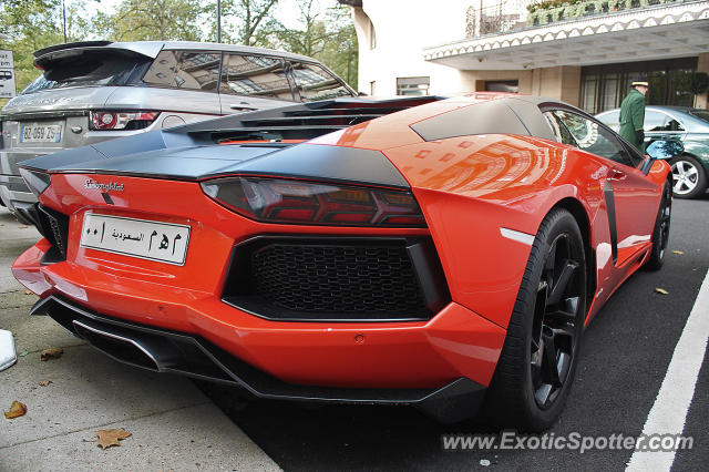 Lamborghini Aventador spotted in London, United Kingdom