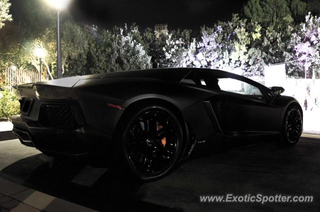 Lamborghini Aventador spotted in Newport Beach, California
