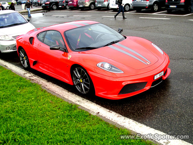 Ferrari F430 spotted in Milan highway, Italy