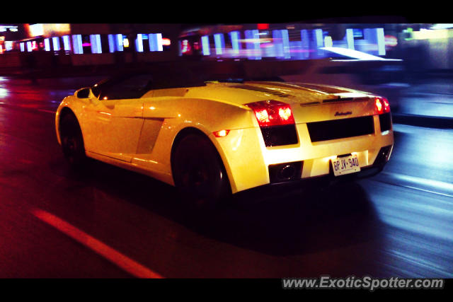 Lamborghini Gallardo spotted in Toronto, Canada